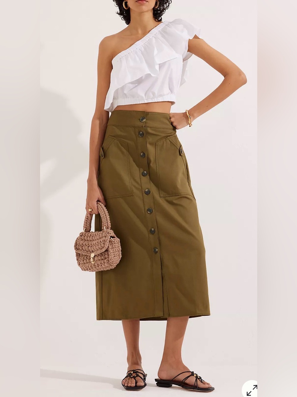 Maeve by anthropolgie midi skirt